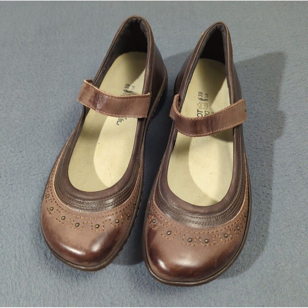 Naot Shoes Women's 39 EU Brown Leather Mary Janes Comfort